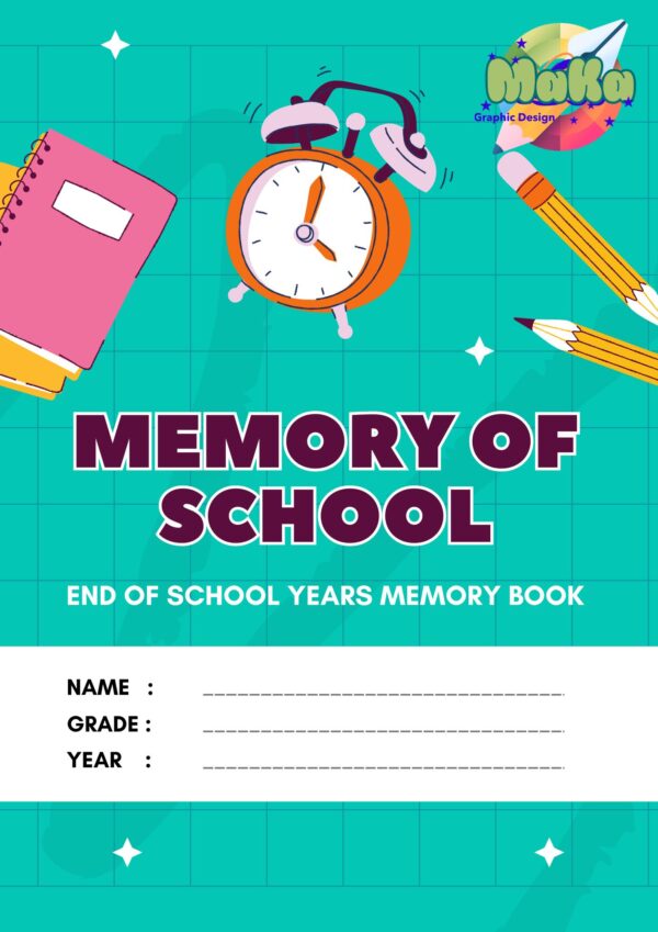 End of school year memories book