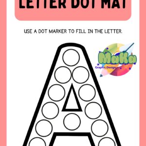 Letter Dot Mat – Fill Letters with Dot Markers