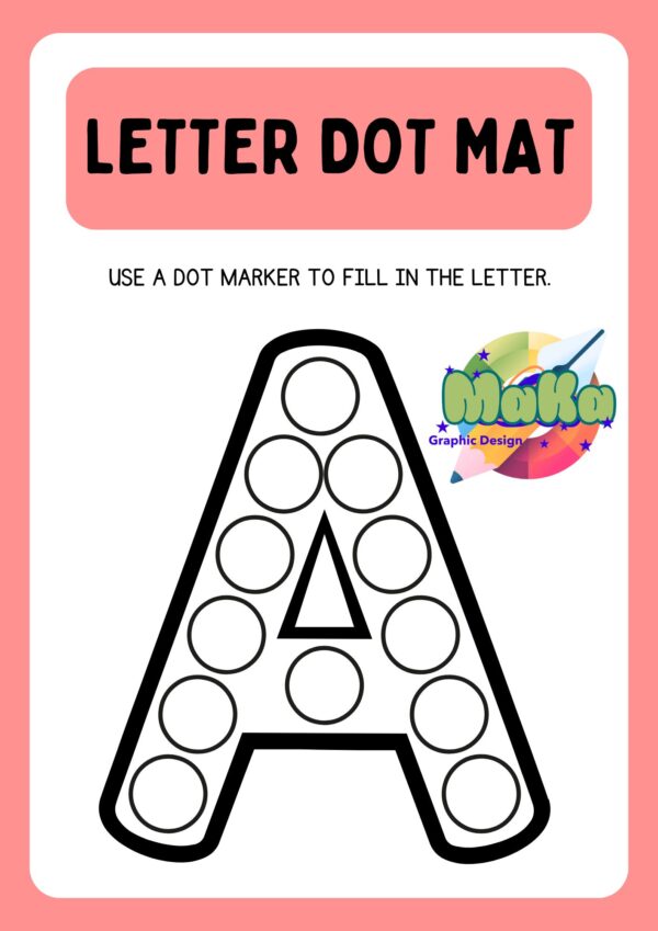 Letter Dot Mat – Fill Letters with Dot Markers