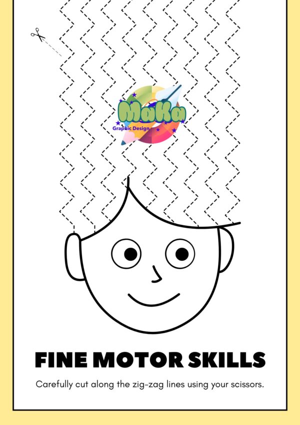 Colorful Scissor Skills Worksheets