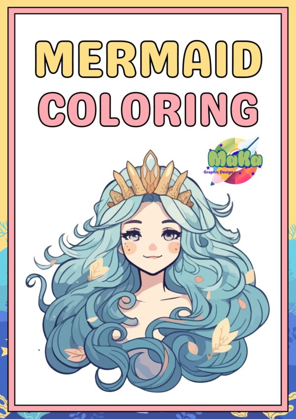 Mermaids Affirmations Coloring Book