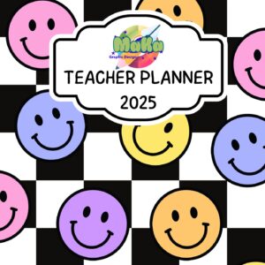 Smiley Color Ultimate Teacher Planner Book