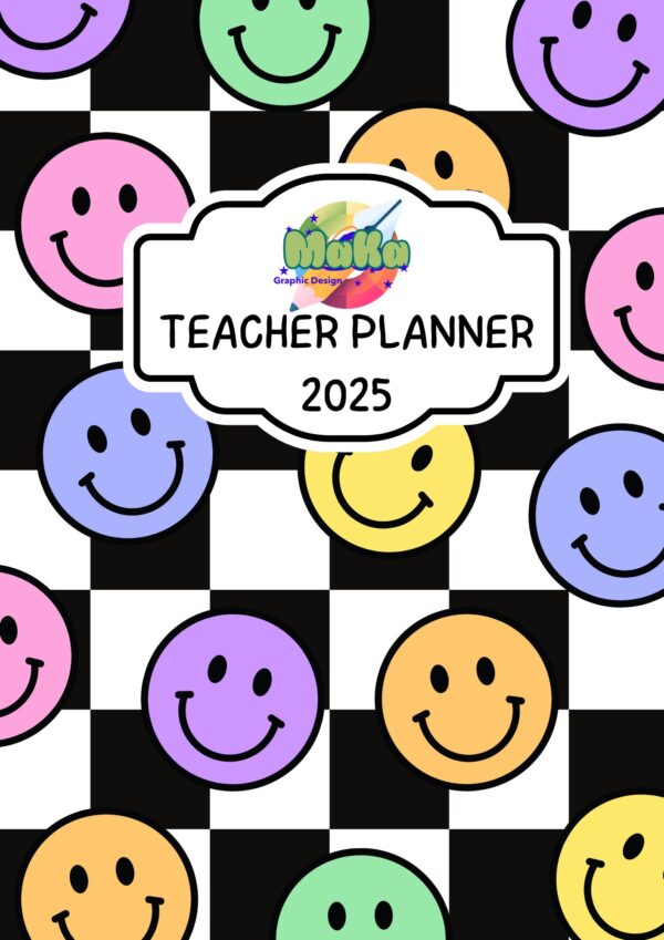 Smiley Color Ultimate Teacher Planner Book