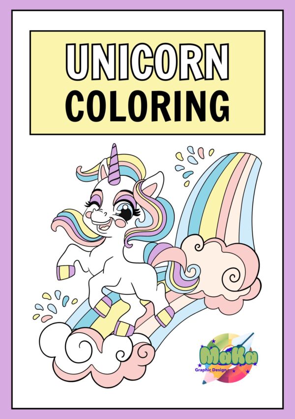 Unicorn Affirmations Coloring Book SEL