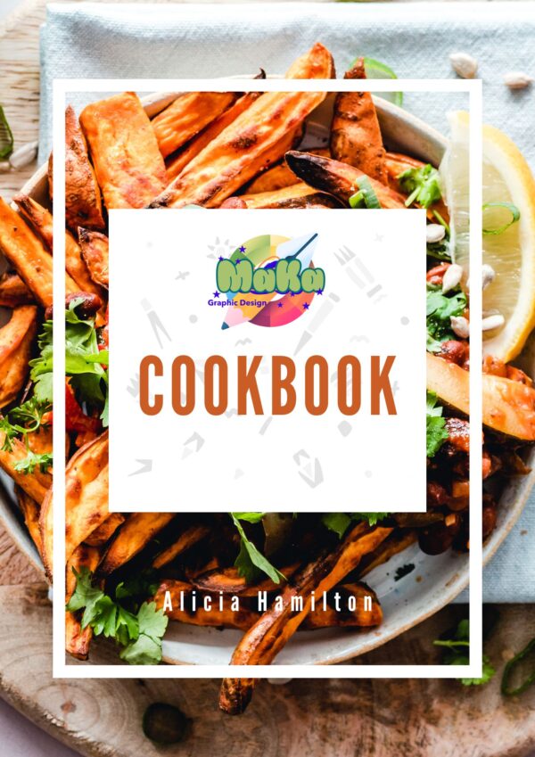 White Minimalist Recipe Book